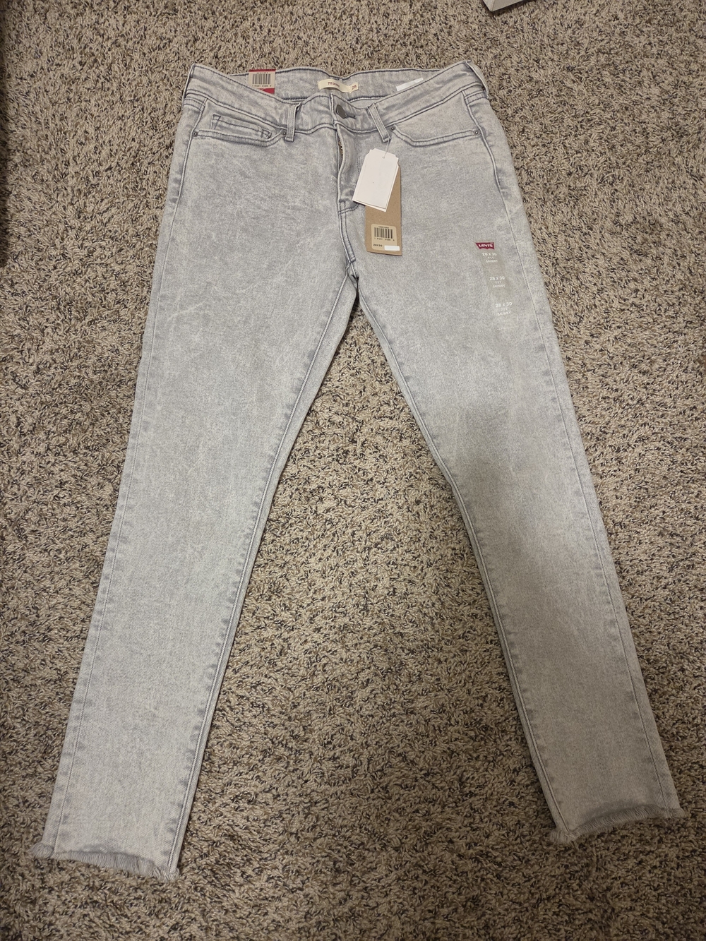 Levi's Women's Light Gray Skinny Jeans
